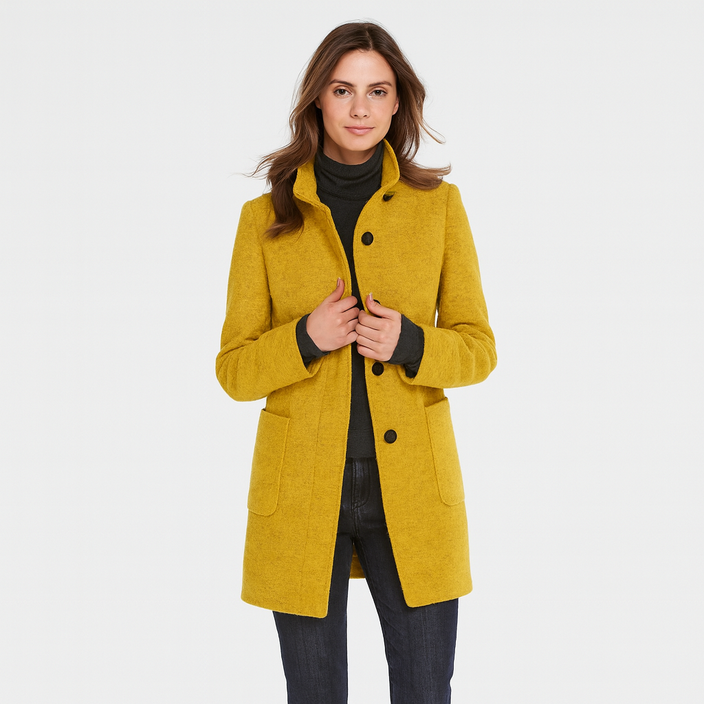 Eleganter Damenmantel – Klassisch, Stilvoll & Bequem