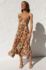 Buntes Sommerkleid für Strand und Partys