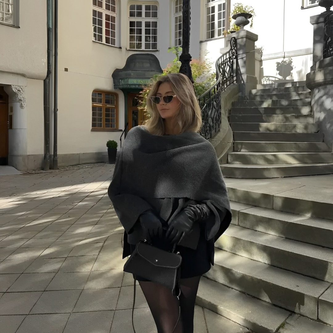 Eleganter und weicher Damenumhang Cape