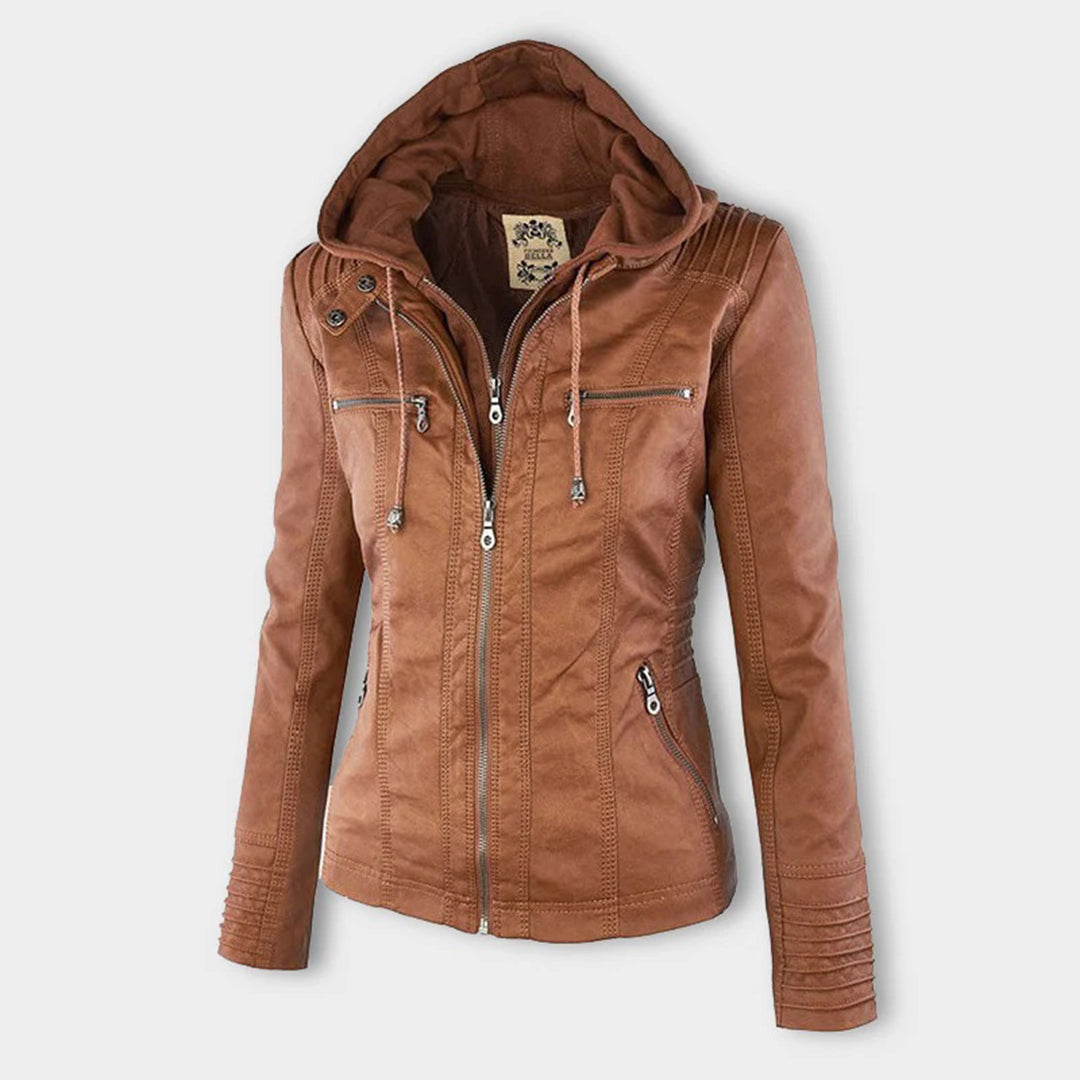 Damenjacke mit Reißverschluss und Kapuze – Moderner Stil & Elegante Details