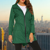 Leichter Damenparka – Übergangsjacke mit Kapuze und verstellbarem Taillenbund