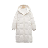Lange gesteppte Damenjacke – Warme Winterjacke mit Kapuze