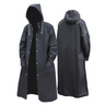 Long imperméable homme avec capuche – Noir, coupe-vent et imperméable