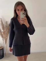 Elegantes Ensemble Blazer und Rock für Damen