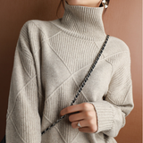 Damen Rollkragenpullover Luxus – Weich, Warm und Elegant mit hohem Kragen