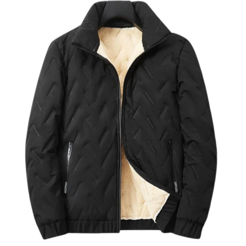Herrenmantel – Warme Steppjacke im klassischen eleganten Stil