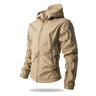 Softshell-Jacke Herren – Wasserdichte Outdoor-Jacke mit Kapuze und Taschen