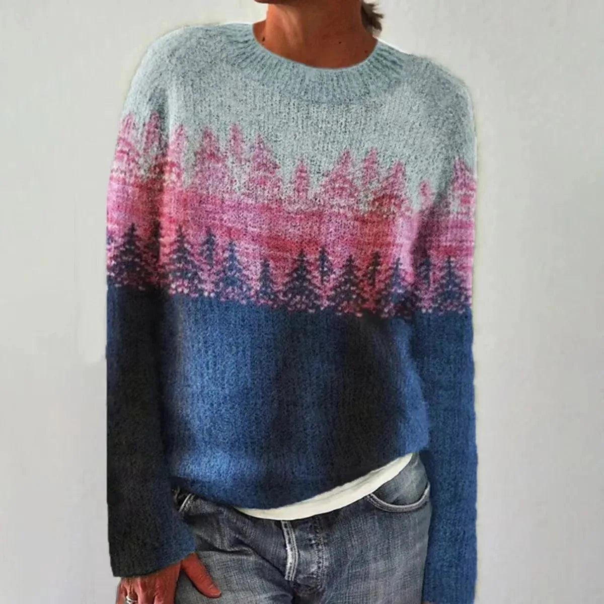 Retro-Pullover mit bequemen Schnitt und elegantem Design