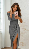 Robe Fendue Élégante pour Femmes – Chic et Polyvalente