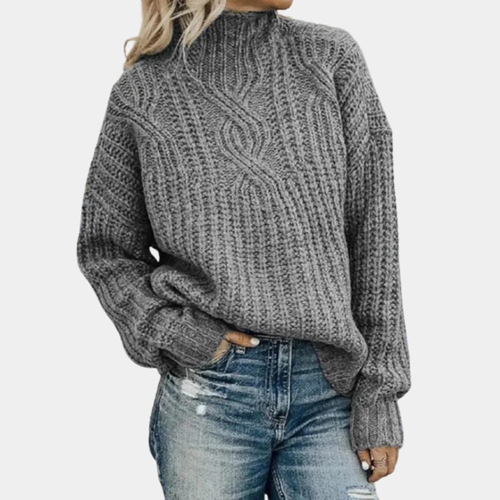 Pull Femme Doux Tricoté - Élégant et Confortable en Quatre Couleurs