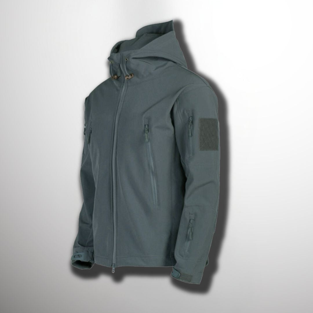 Softshell-Jacke Herren Outdoor – Taktisches Design mit Kapuze