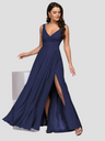 Elegantes Maxikleid mit V-Ausschnitt für besondere Anlässe