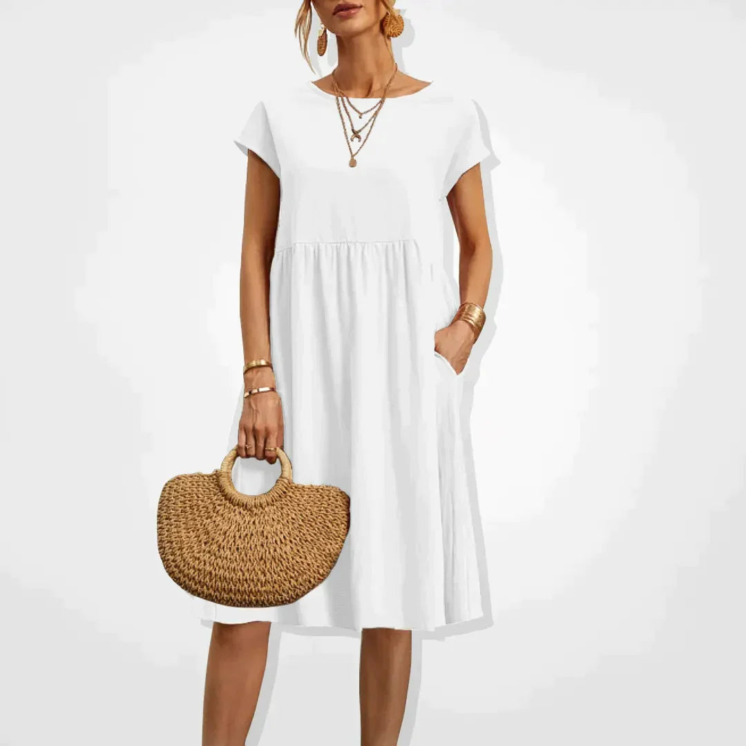Robe d'Été Élégante pour Femmes Style Empire
