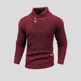 Herren Strickpullover – Warmer Pullover mit Kragen und klassischem Design
