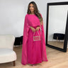 Robe Longue Élégante en Satin pour Femme avec Confort