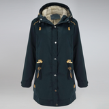 Damen-Wintermantel – Warmer Parka mit Fleece-Futter und Kapuze