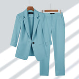 Sommerensemble für Damen – Eleganter Blazer und Bequeme Hose
