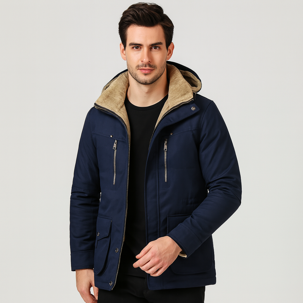Men's Winter Coat with Hood – Warm, Elegant and Functional