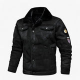 Herren Winterjacke – Warmer Vintage Mantel mit Kunstpelzfutter