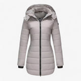 Doudoune Femme Légère – Manteau d’Hiver Matelassé avec Capuche