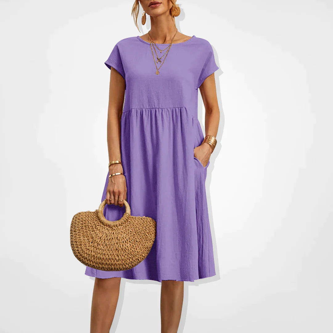 Robe d'Été Élégante pour Femmes Style Empire