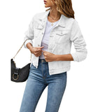 Women's denim jacket – Regular fit, button closure and long sleeves