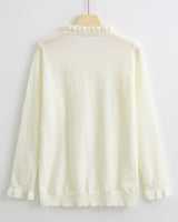 Eleganter Strickpullover mit Knöpfen und Komfort