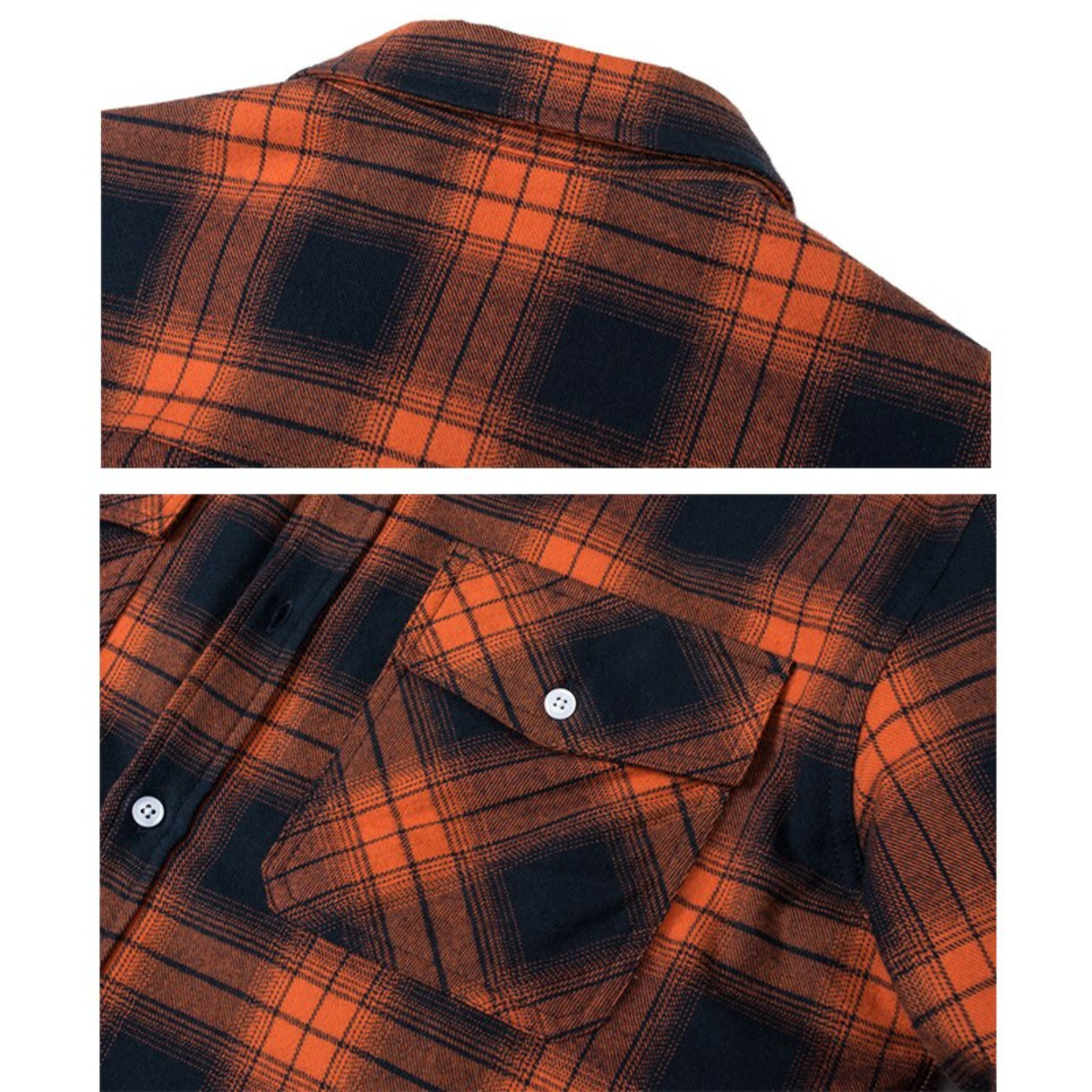Herrenkarierte Jacke mit Fleecefutter – warmer Wintermantel für den täglichen Gebrauch