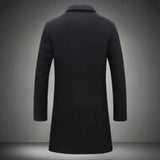 Herren langer Wintermantel wasserdicht – zeitloses Design mit Knöpfen