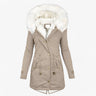 Luxus-Wintermantel für Damen – Elegante Jacke mit großer Kapuze