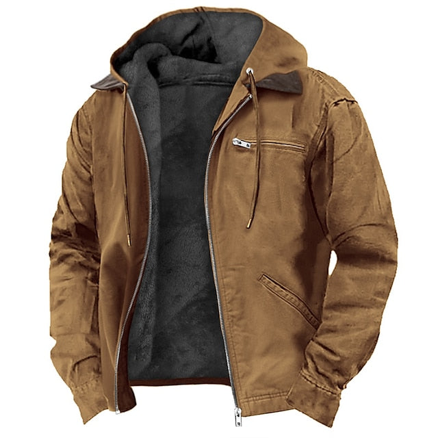 Herren-Fleecejacke – Warmer Wintermantel mit weichem Futter
