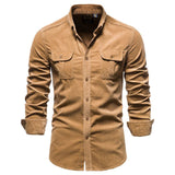 Chemise en Velours Côtelé Homme - Élégante et Confortable