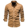 Chemise en Velours Côtelé Homme - Élégante et Confortable