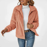 Long gilet femme en polaire avec col