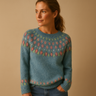 Pull Femme en Laine avec Imprimé Tendance et Coupe Classique