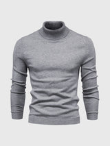 Pull Col Roulé Homme en Coton Doux, Design Intemporel