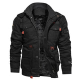Men's Winter Outdoor Jacket – Warm Padded Coat with Hood