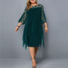 Elegantes Midi-Kleid Große Größen Eleganz und Komfort