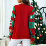 Weihnachts-Pullover Damen – Fröhlicher Rentier-Pullover mit festlichem Wintermuster