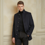 Herren Wintermantel – Klassisch und Elegant mit Stehkragen