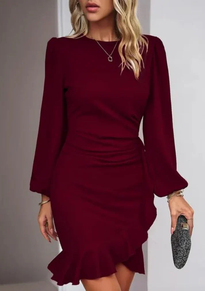 Elegantes Kleid mit langen Ärmeln - modisch und bequem