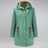 Damen-Wintermantel – Warmer Parka mit Fleece-Futter und Kapuze