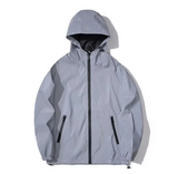 Unisex Windjacke – Leichte Jacke mit Kapuze und Reißverschlusstaschen