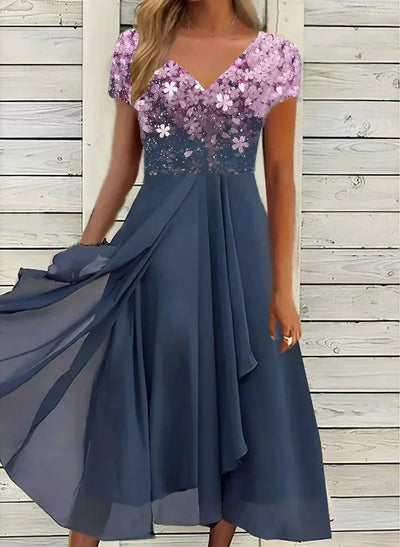 Robe de Soirée Élégante en Chiffon pour Femmes pour Occasions Spéciales