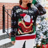 Women's Christmas Sweater – Santa Claus Sleigh Ho Ho Ho Winter Sweater