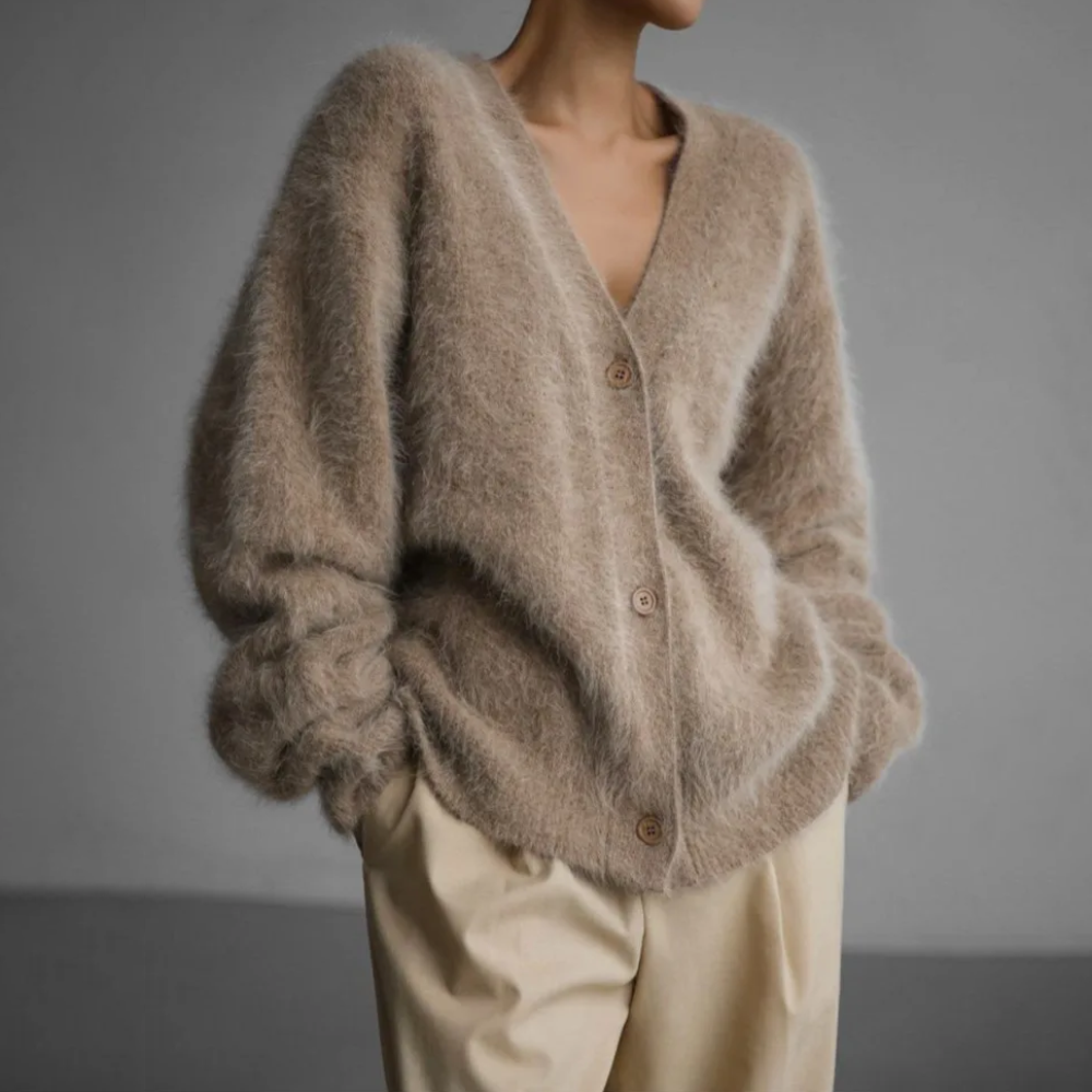Damen Oversize Strickweste – Weich, Warm und Luxuriös