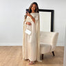 Robe Longue Élégante en Satin pour Femme avec Confort
