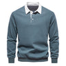 Elegantes Langarm-Poloshirt für Herren mit klassischem Kragen