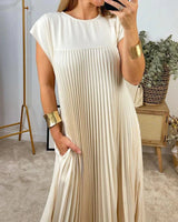 Plissiertes ärmelloses Kleid - Elegant und bequem