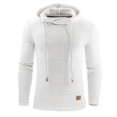 Herren Kapuzenpullover aus Strick – Bequemer Pullover mit modernem Wabenmuster